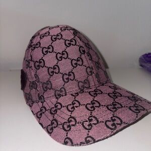 Gucci Pink Monogram Cap